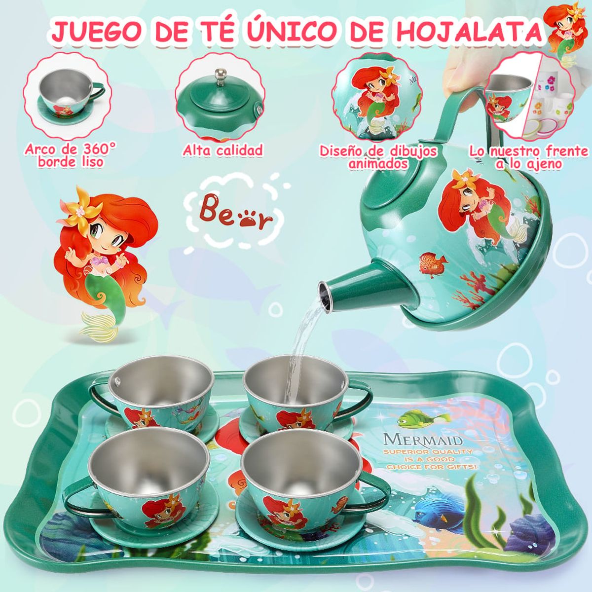 LUKOVEE - Juguete De Cocinas Para Niñas Tarde De Té Comidita Postre