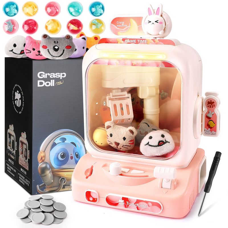 LUKOVEE - Máquina De Garras Con Peluches Y Gashapon Para Niños