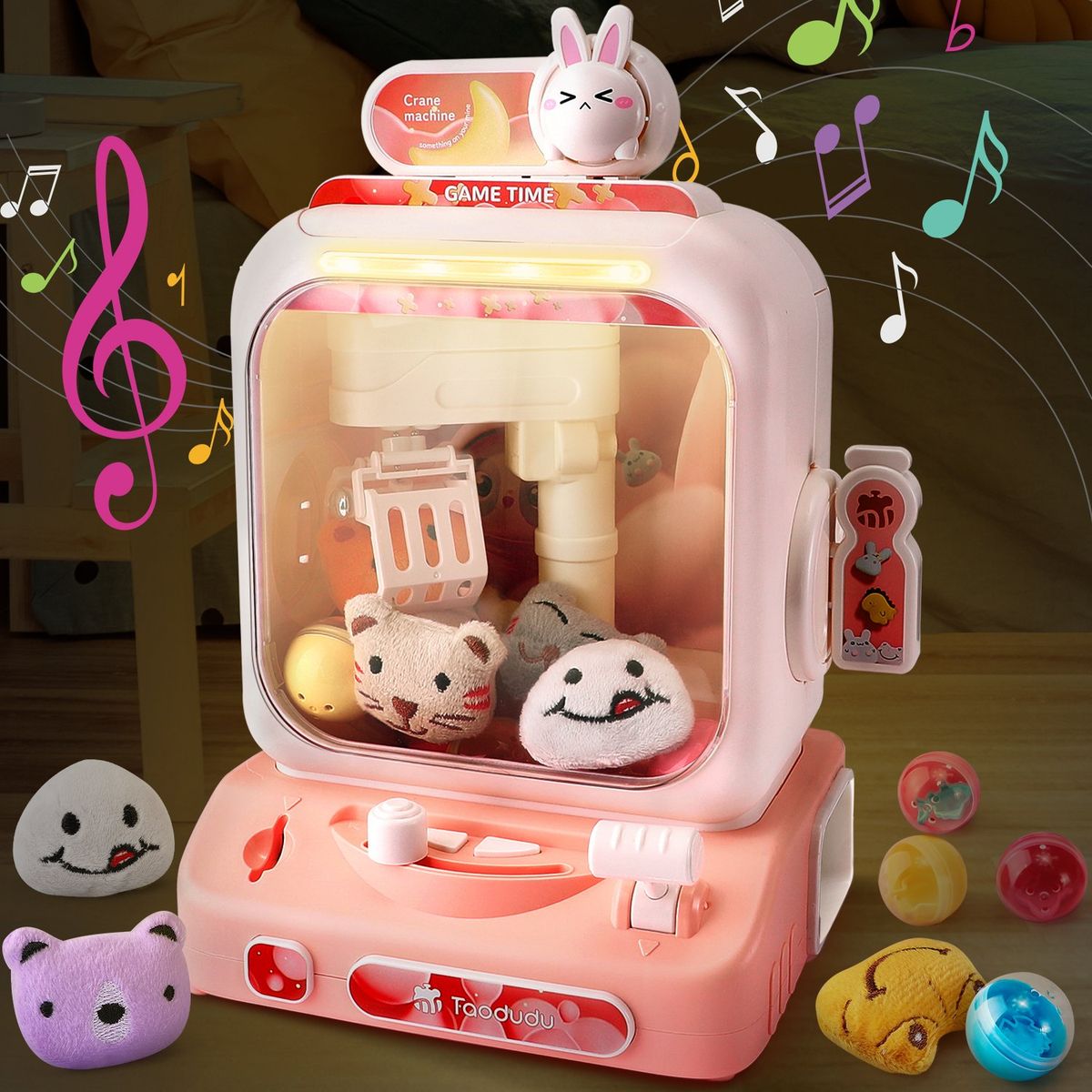 LUKOVEE - Máquina De Garras Con Peluches Y Gashapon Para Niños