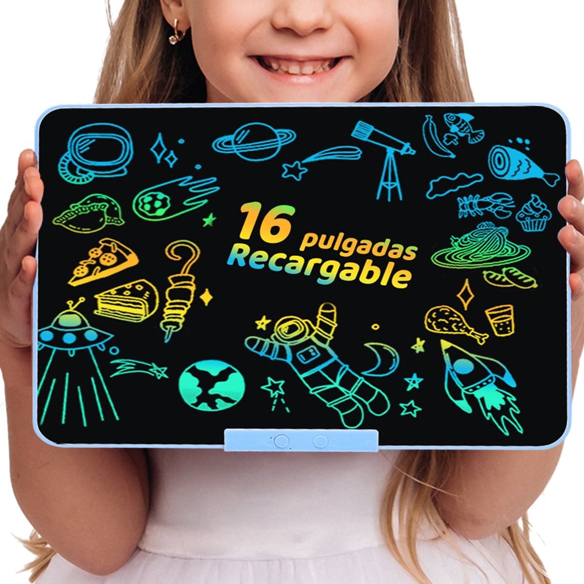 LUKOVEE - Pizarra Mágica Tablet Dibujo Lcd 16 Recargable Juguete Niños