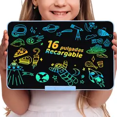 GENERICO - Pizarra Mágica Tablet Dibujo Lcd 16 Recargable Juguete Niños