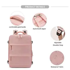 GENERICO - Mochila Impermeable con Gran Capacidad y Puerto USB Estilo Moderno