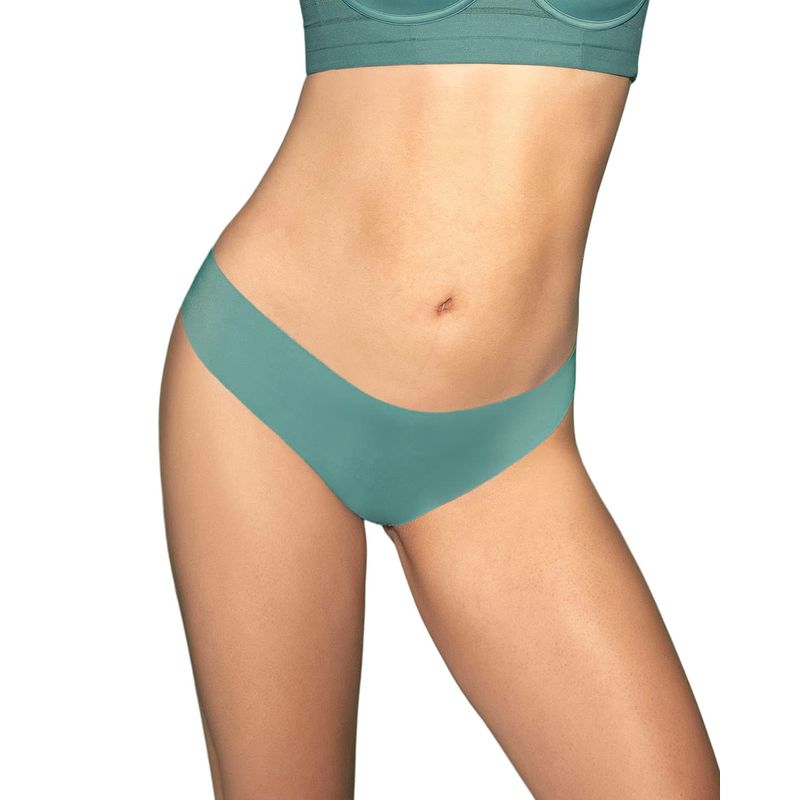 LEONISA - Calzón colaless invisible ultraplano sin elásticos y de pocas costuras 012720 Verde