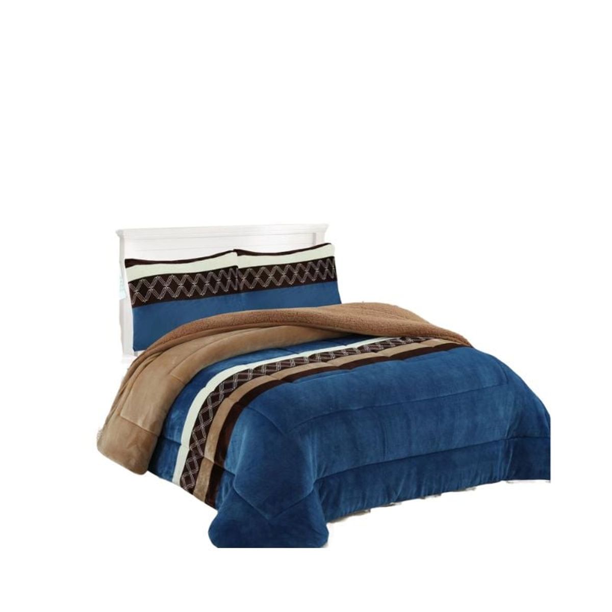 GENERICO - Cobertor Plush De Invierno Super King Con Chiporro De Diseños