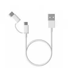 XIAOMI - Mi 2 Cable 1 USB Cable Micro USB y Tipo C