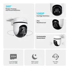 TP LINK - Camara Wifi de Seguridad Motorizada para Exterior Tapo C500