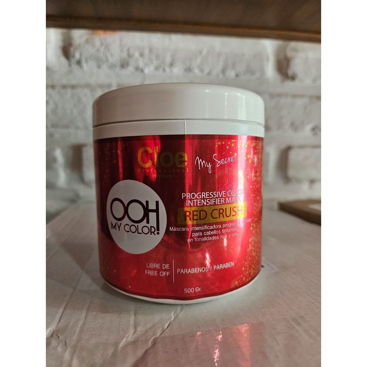 CLOE - Mascara intensificadora color RED CRUSH para cabellos rojos y ciruela