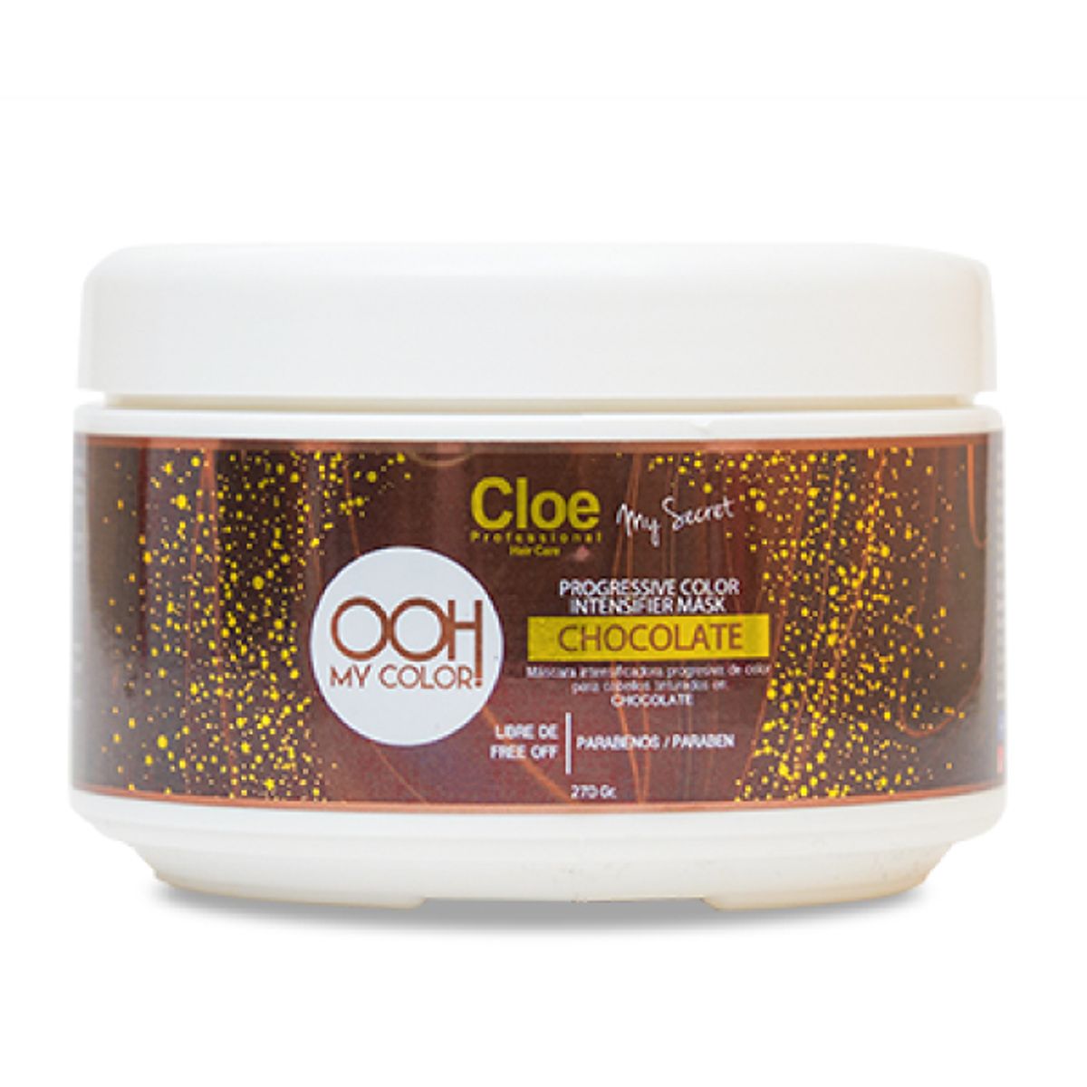 CLOE - Mascara intensificadora color CHOCOLATE para cabellos marrones