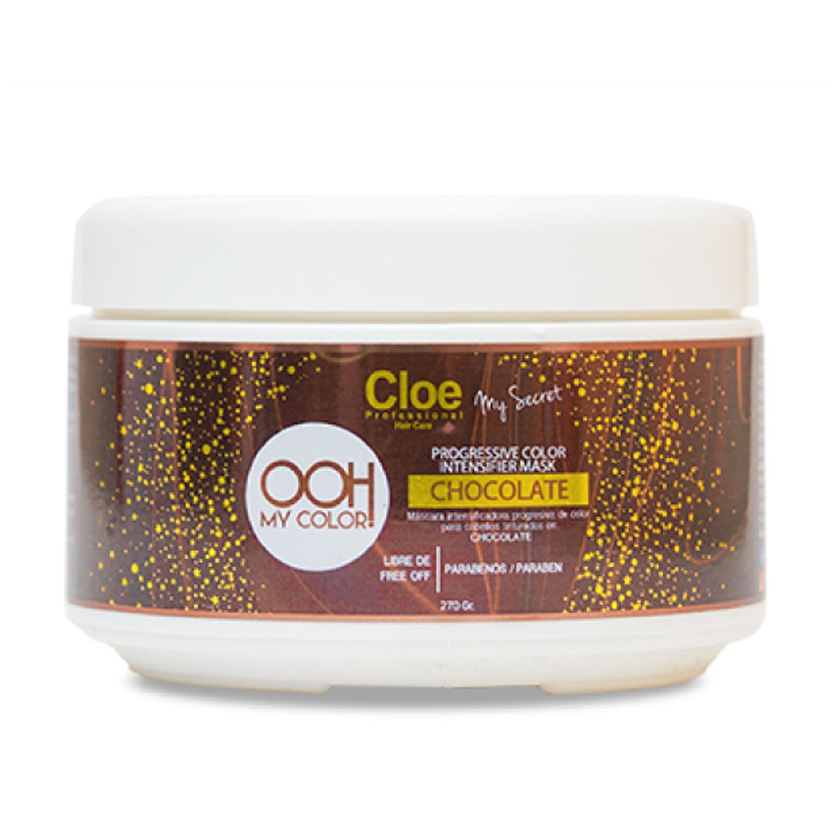 CLOE - Mascara intensificadora color CHOCOLATE para cabellos marrones