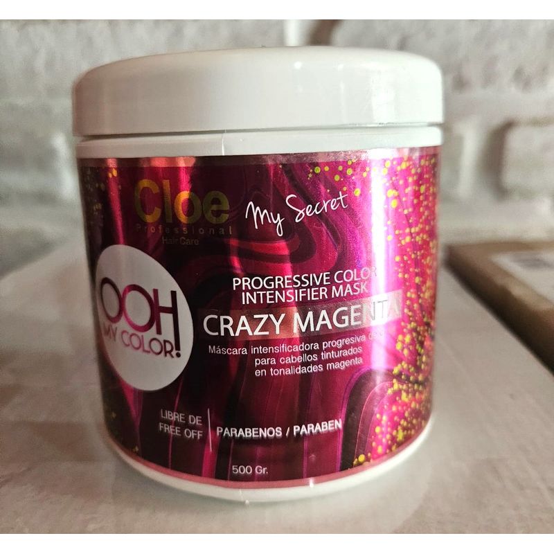 CLOE - Mascara intensificadora color CRAZY MAGENTA para cabellos magenta