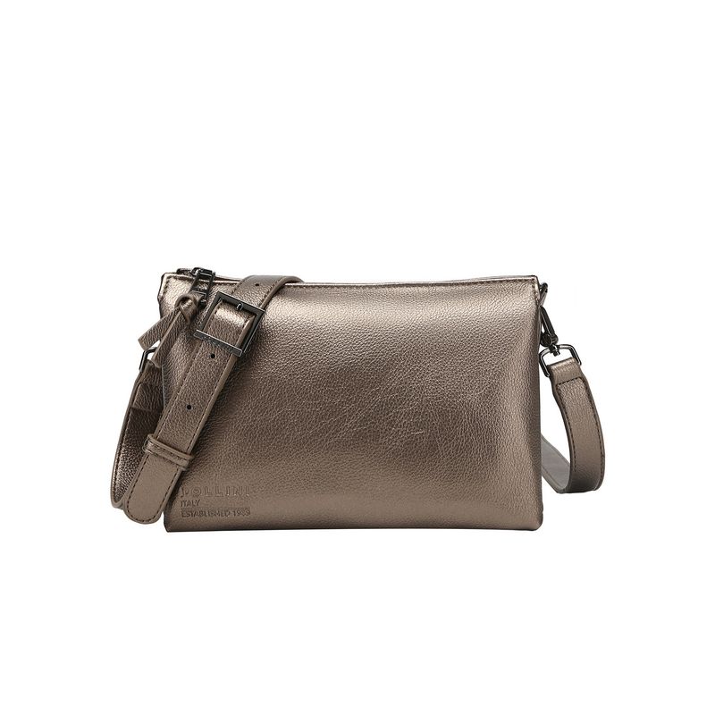 POLLINI - Cartera Bandolera Gris Pollini