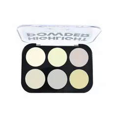 DOLCE BELLA - Paleta de iluminadores Highlight ultrapigmentados 6 tonos