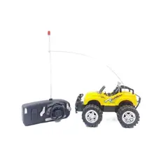 ANGELES DEL HOGAR - CAMIONETA JEEP 4X4 AMARILLO CONTROL REMOTO