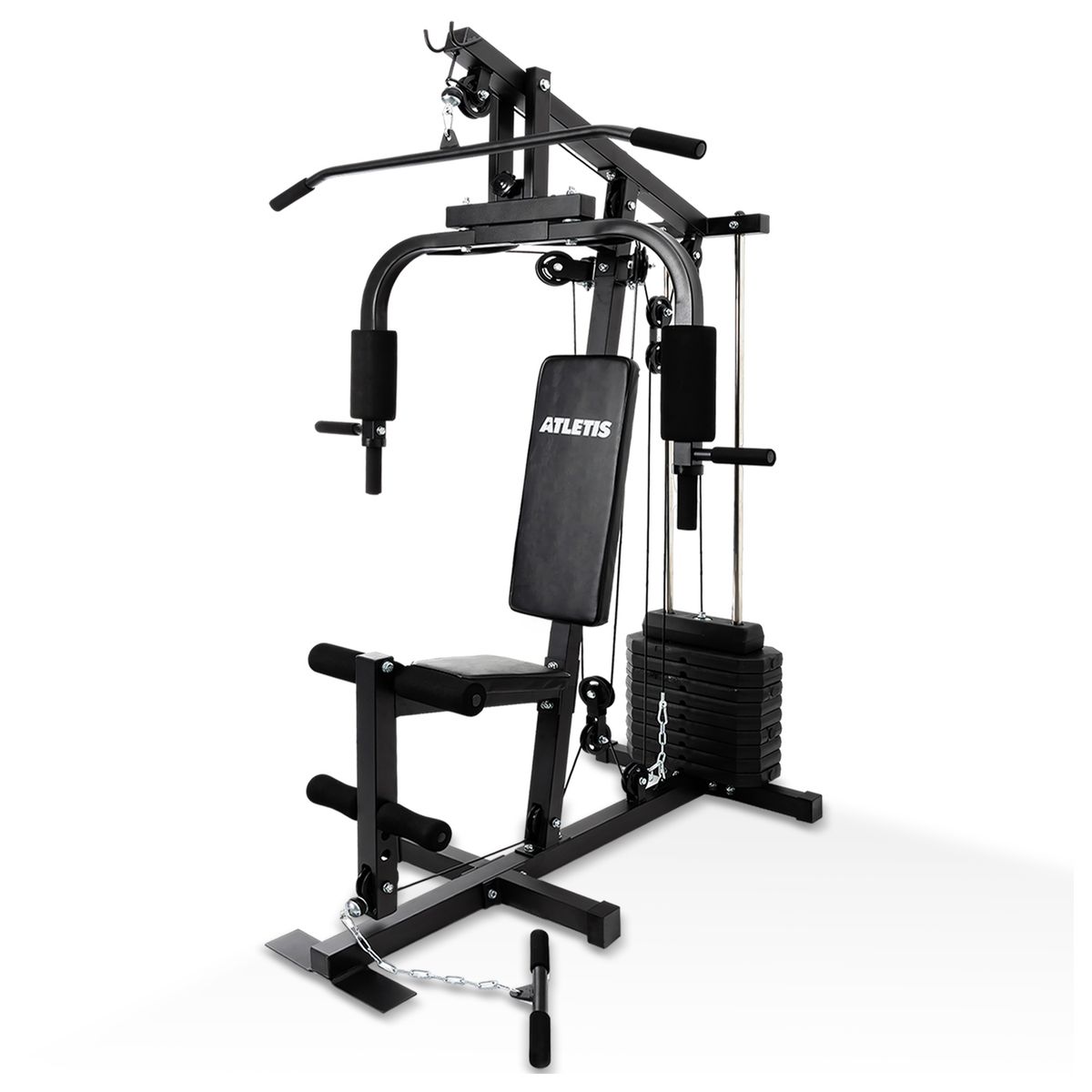 ATLETIS - Home Gym Multifuncional Xtreme Force 45 kg con Poleas