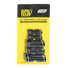 SUNTECH - Pack Union Recta Tecalan En PuLG - 5 Unidades