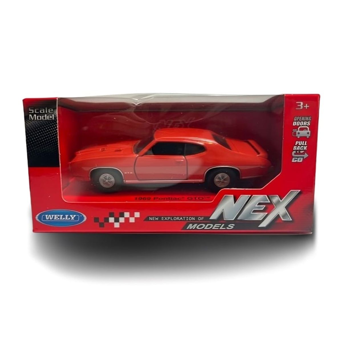 TOP10BOOKS - JUEGO 1969 Pontiac Gto. Auto Miniatura Welly Escala 1: 34 1: 36 - Pontiac Gto De