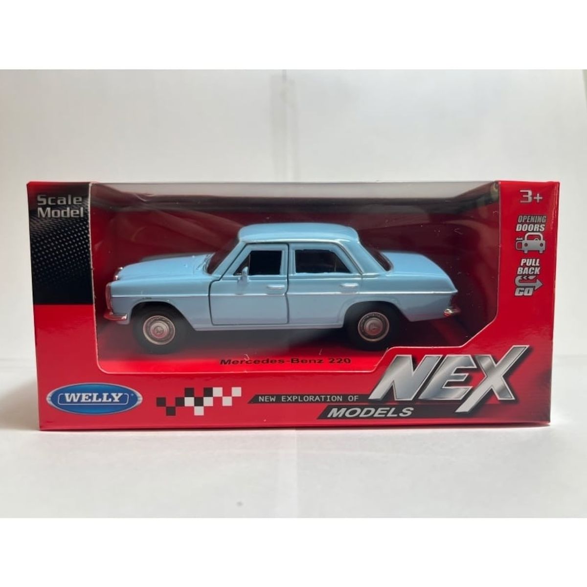 TOP10BOOKS - Mercedes Benz 220. Auto Miniatura Welly Escala 1: 34 1: 36 - Mercedes-Benz