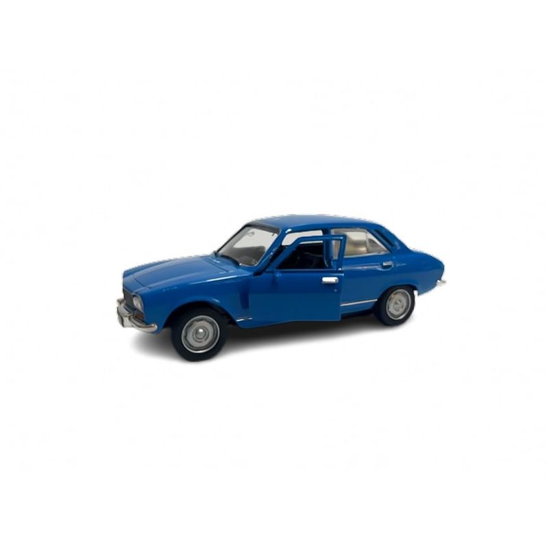 TOP10BOOKS - PEUGEOT 504 DE 1975 AZUL MINIATURA WELLY ESCALA