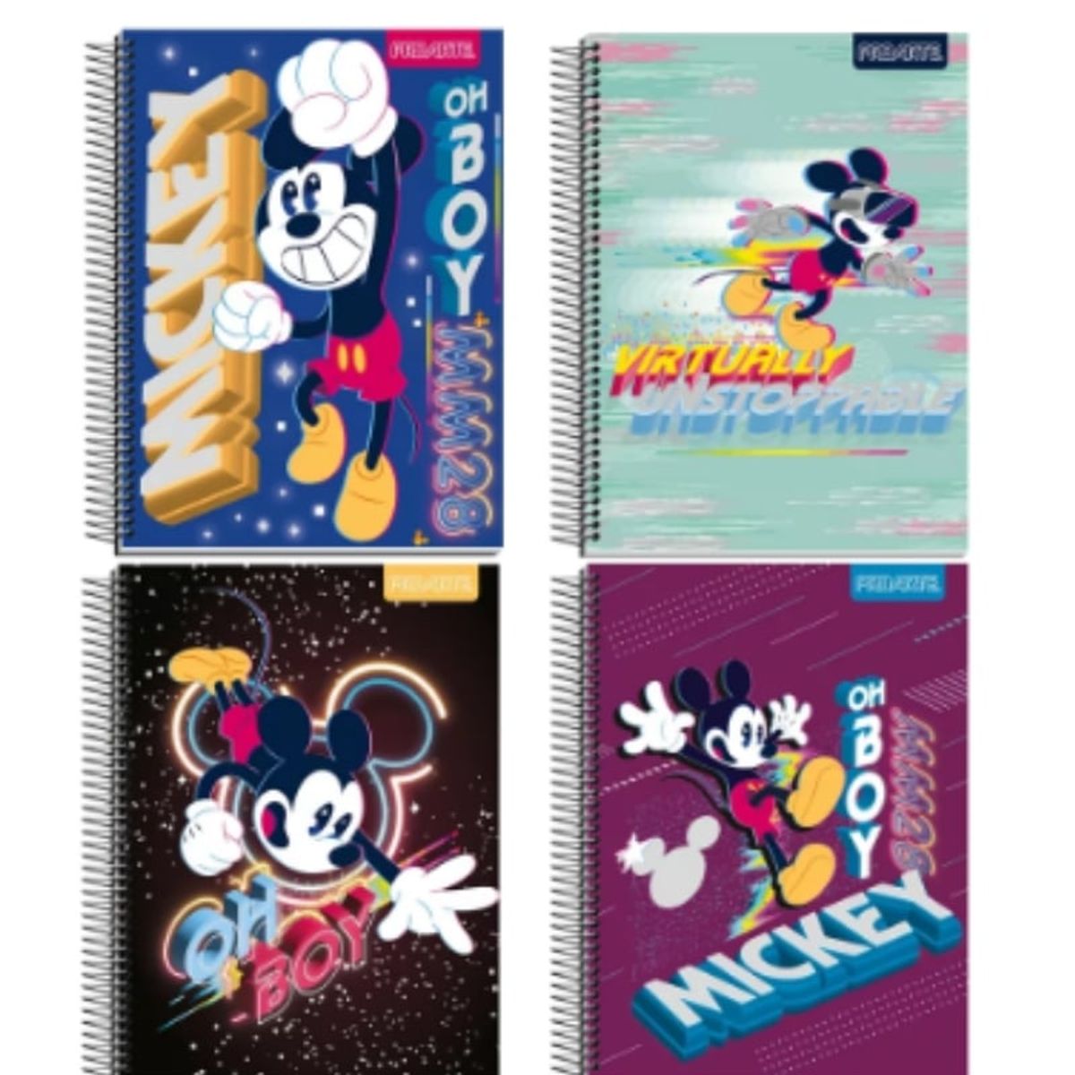 OEM - PACK 6PCS CUADERNOS PROARTE CUARTA 150 HOJAS DISEÑO MIKEY