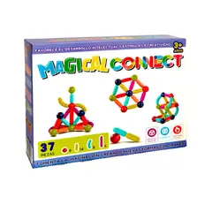 MAGICAL MAGNETS - Juego Magnético Magical Connect 37 Piezas -