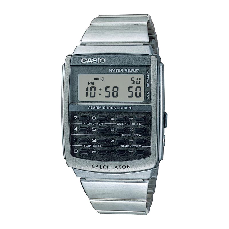 CASIO - Reloj CASIO CA-506-1DF Resina Juvenil Plateado
