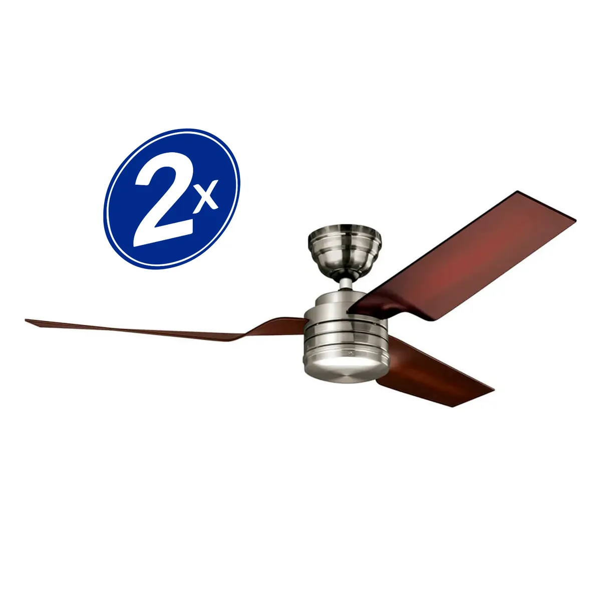 HUNTER - Pack X2 Ventilador De Techo Hunter 52" Mod. Flight