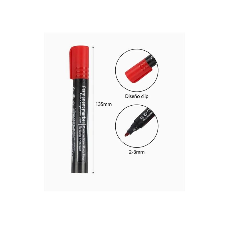 GENERICO - Marcador Rojo 1pcs 135cm