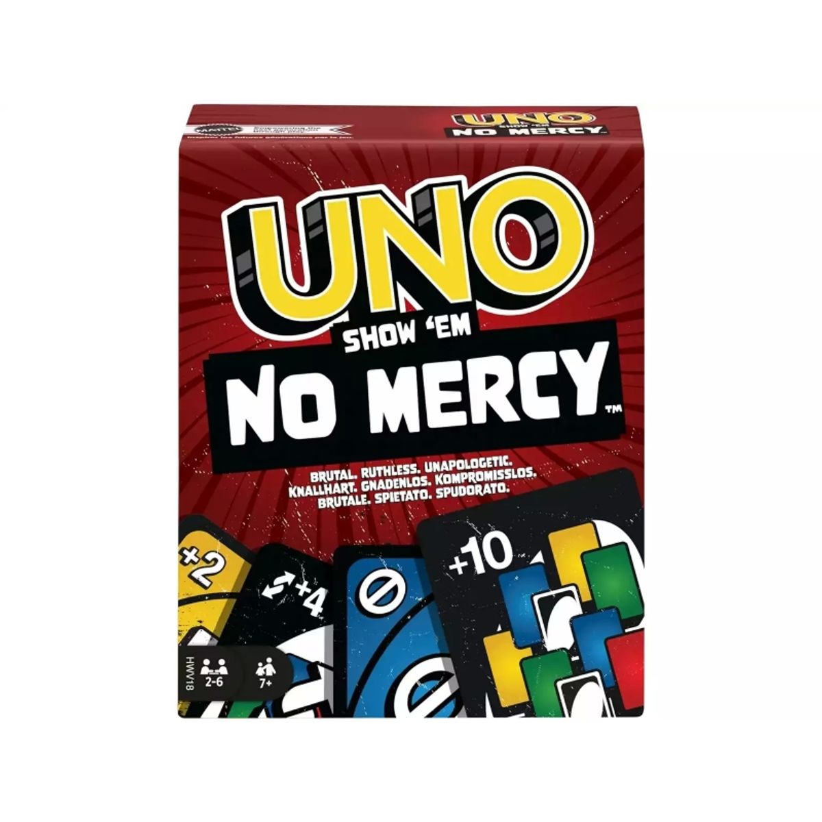 MATTEL - MATTEL HWV18 UNO JUEGO DE CARTAS NO MERCY