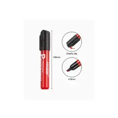 GENERICO - Marcador Rojo de Punta Redonda 1pcs 14cm