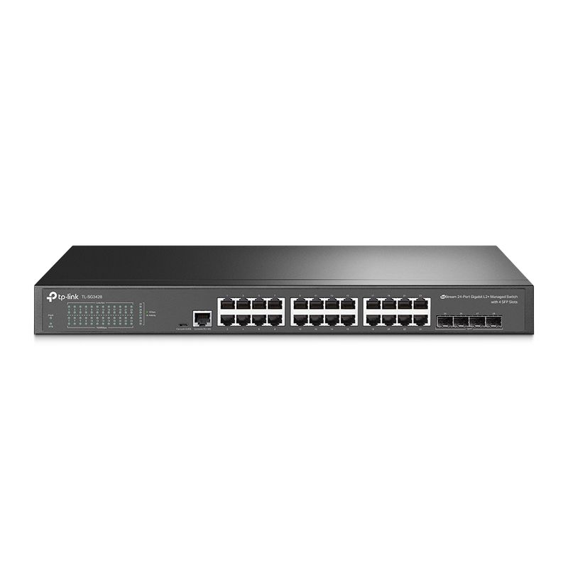 TP LINK - Switch 24 Puertos Gigabit + 4 Puertos SFP Gigabit SG3428 Rackeable
