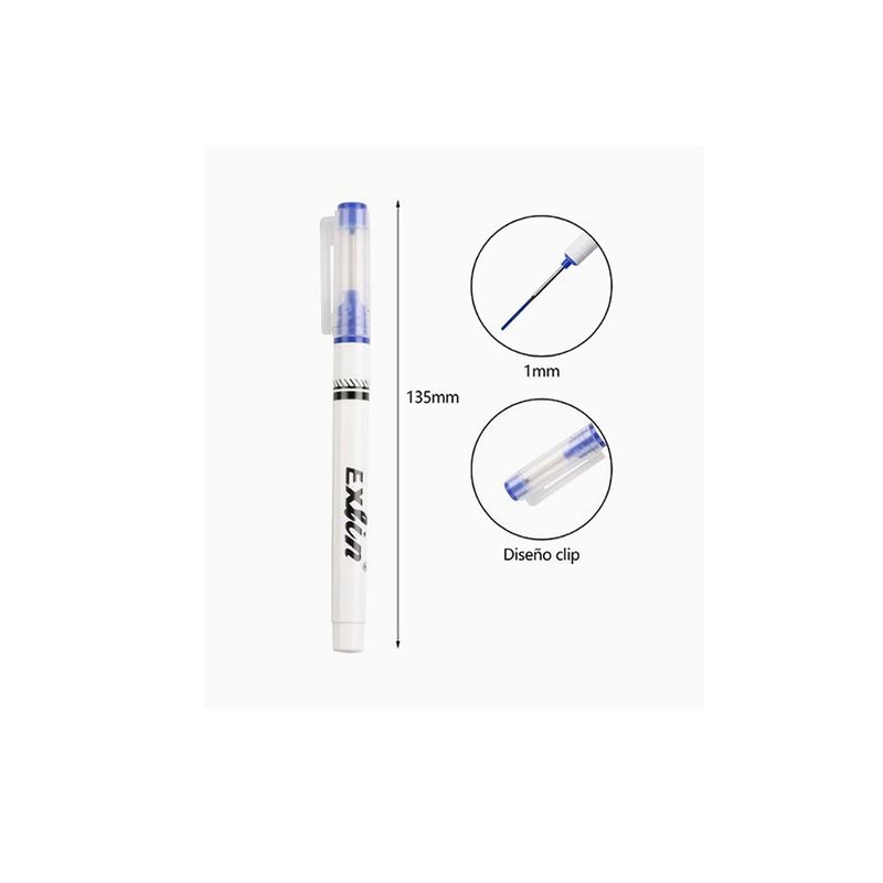 GENERICO - Rotulador de Boca Larga de Metal Azul 1pcs