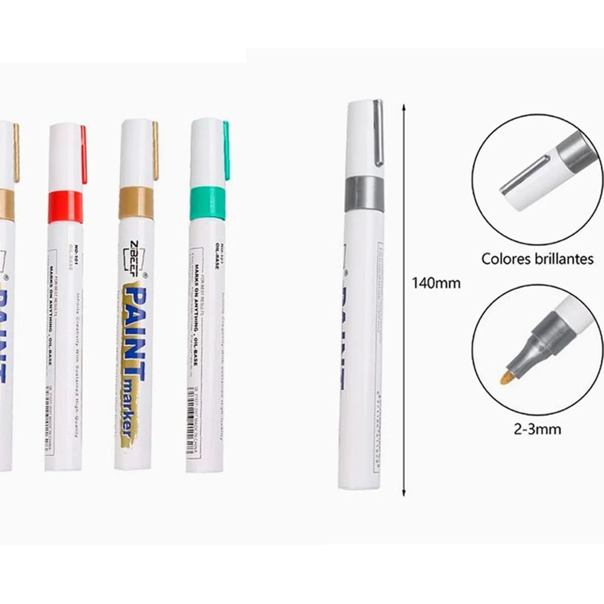 GENERICO - Marcador Permanente surtido 1 pcs