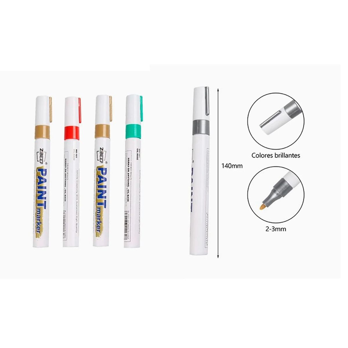 GENERICO - Marcador Permanente surtido 1 pcs