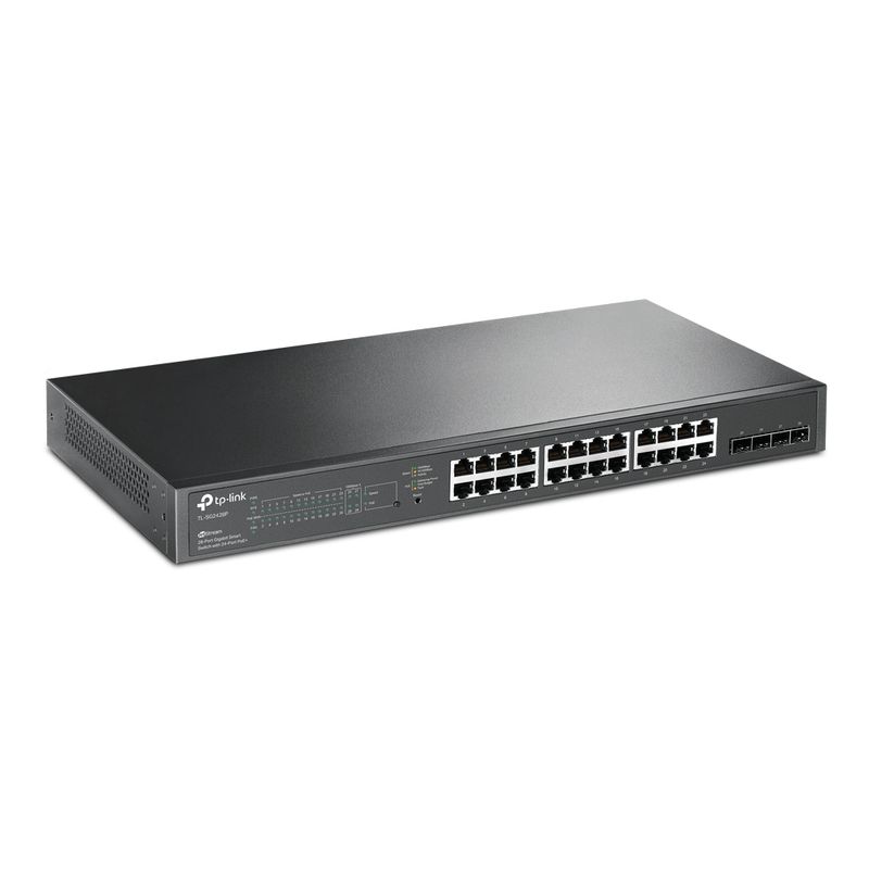 TP LINK - Switch 24 Puertos PoE Gigabit + 4 Puertos SFP TL-SG2428P Rackeable
