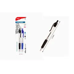 GENERICO - Bolígrafo de Gel Negro y Azul 2 pcs