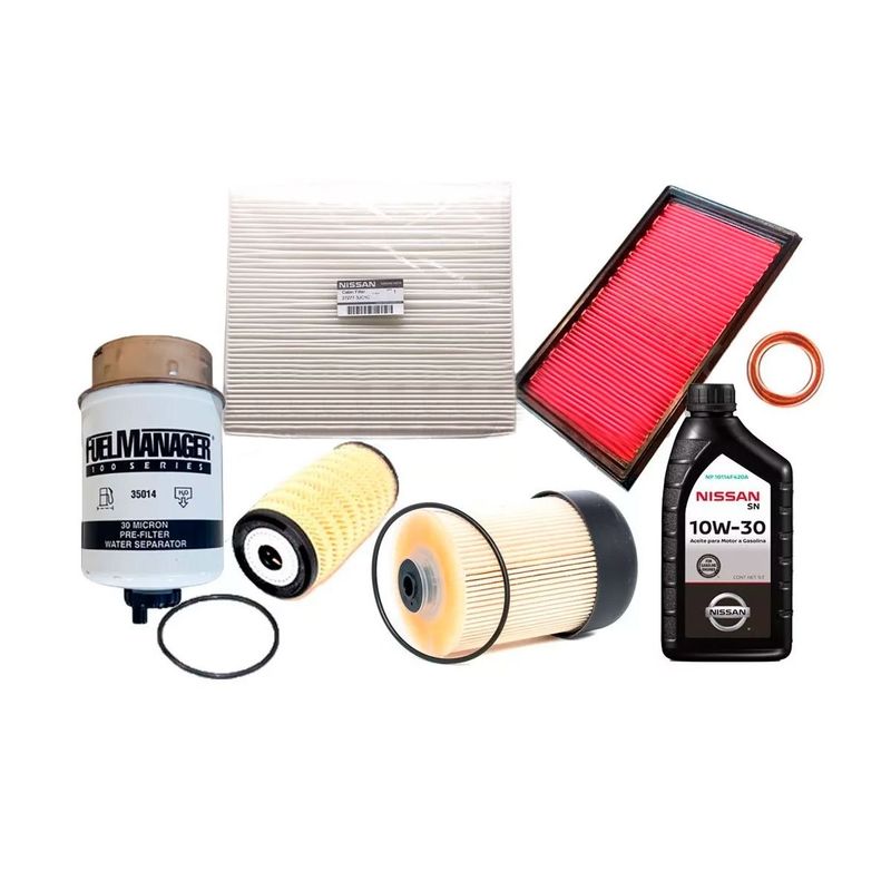 NISSAN - Kit Filtros Y Aceite Nissan Np300 Bencinera Original