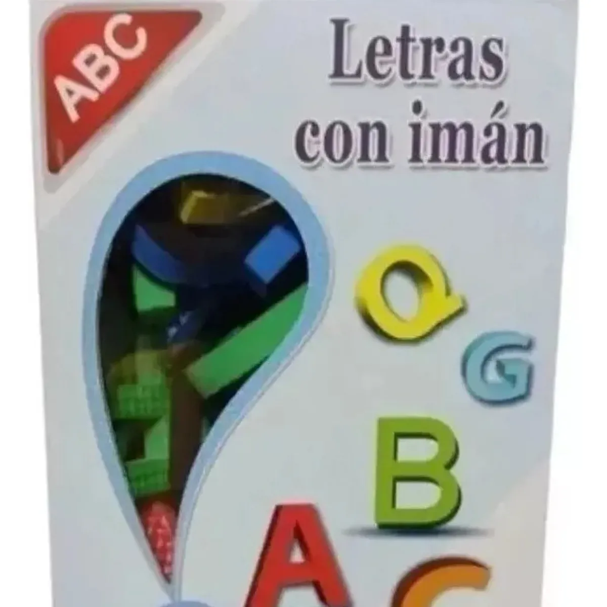 DRASANVI - Pizarra Acrílica Blanca 30x40+letras Imán Aprendizaje Niños