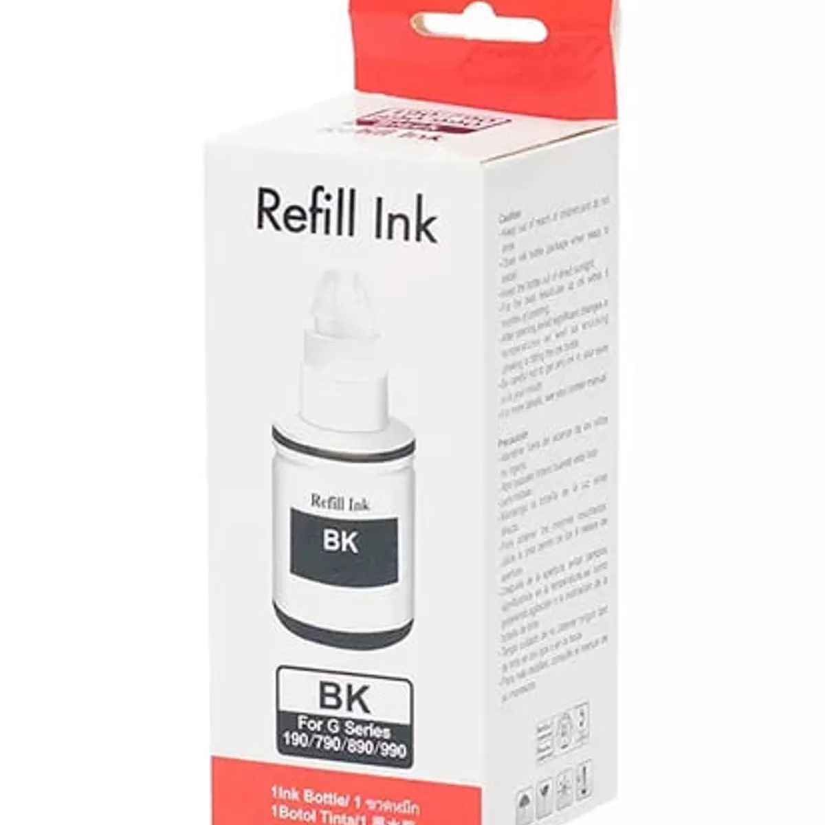 PREMIUM - Tinta Refill Ink Para Canon GI-190 /790/890/990 Negro 135 ml