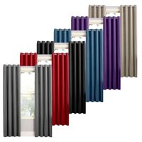 Cortina Blackout 100% Lino Textura Térmica Engomada Colores - Violeta