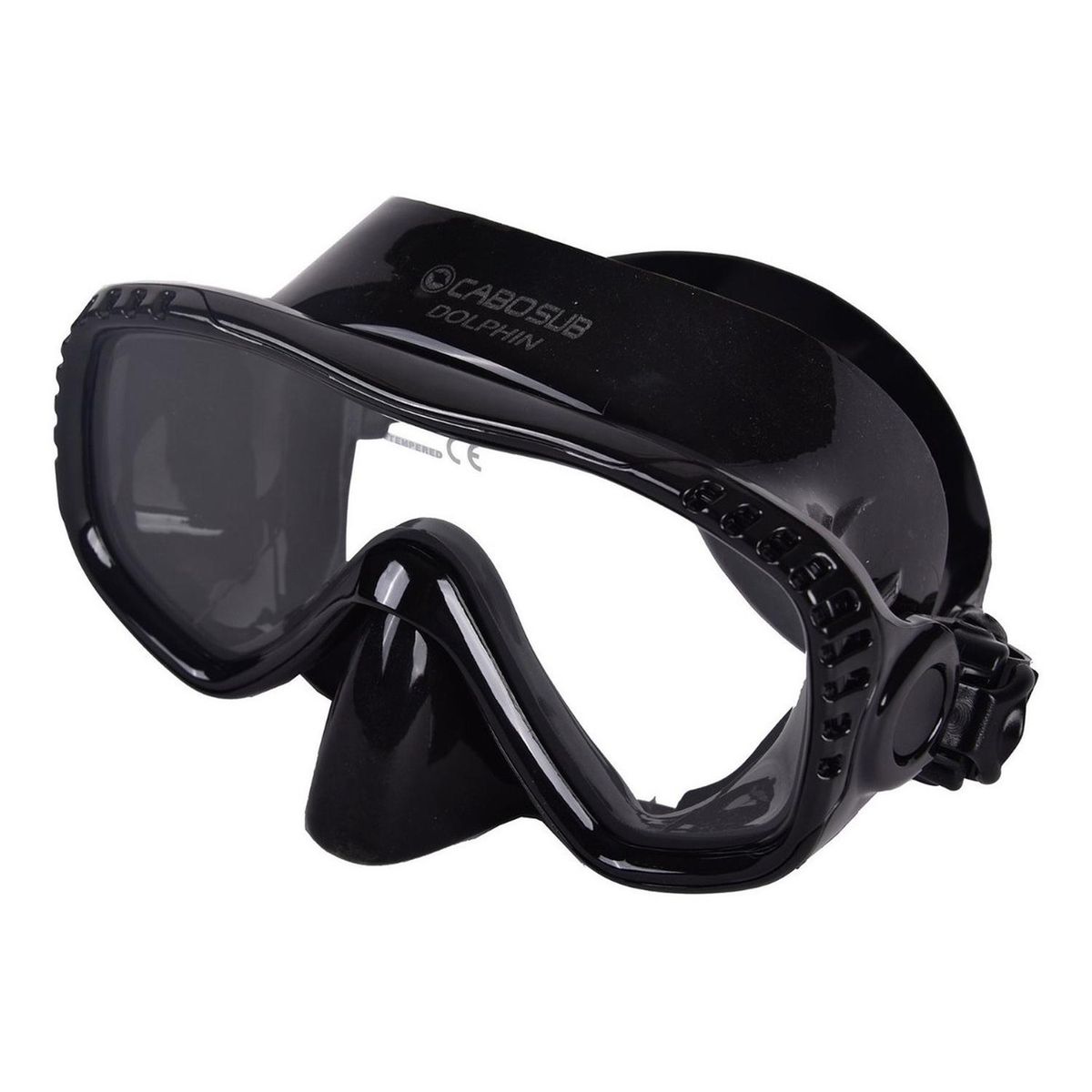 CABOSUB - Máscara Dolphin Comodidad  Visión Clara para Buceo y Snorkel - Negro - Único