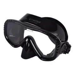 CABOSUB - Máscara Dolphin Comodidad Visión Clara para Buceo y Snorkel - Negro - Único