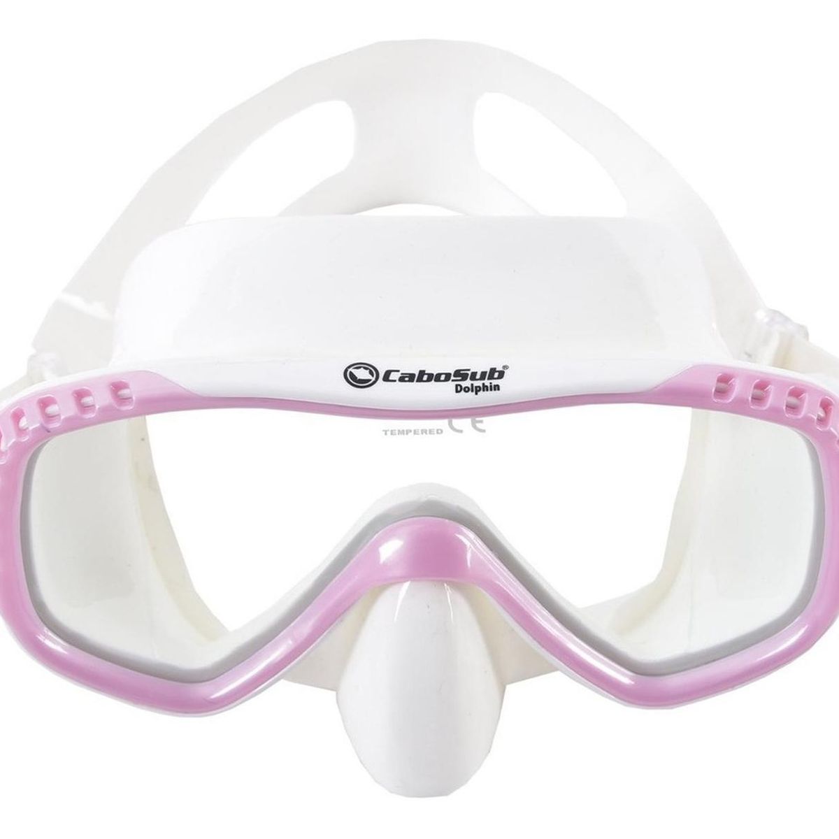 CABOSUB - Máscara Dolphin Comodidad  Visión Clara para Buceo y Snorkel - Rosa - Único