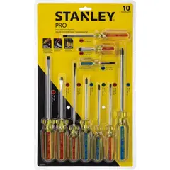 STANLEY - Juego Destornilladores Paleta Cruz 10pz STHT69172