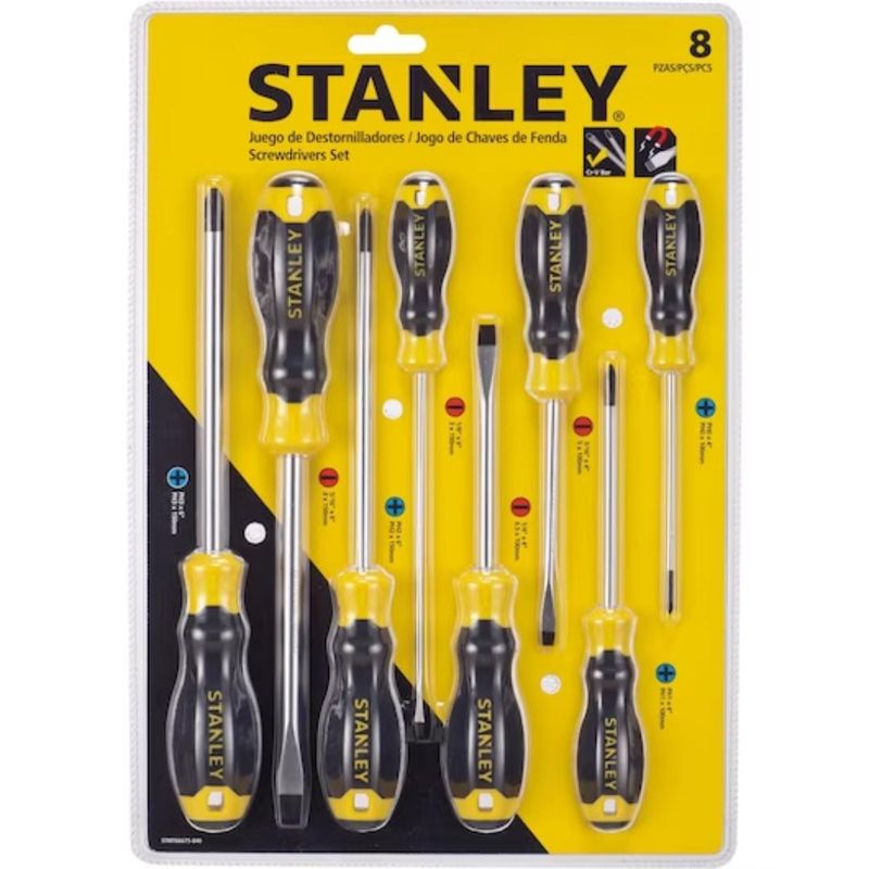 STANLEY - Juego Destornilladores 8pz STMT66675-840 Stanley