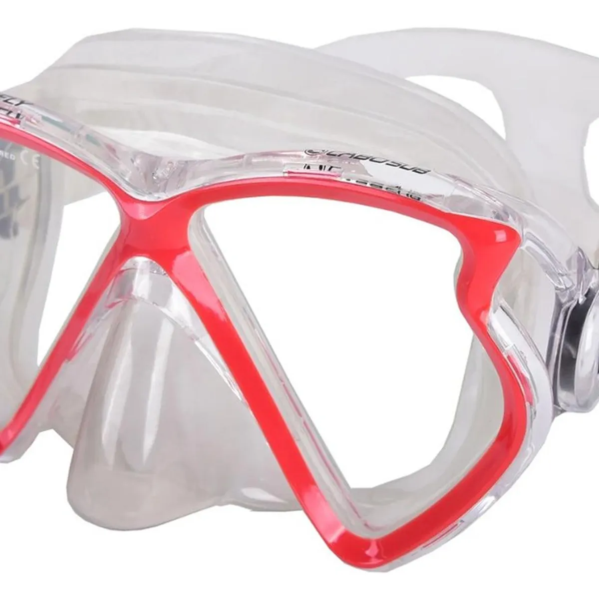 CABOSUB - Máscara Buceo Butterfly Confort y Visión Amplia Bajo el Agua - Rojo - Única
