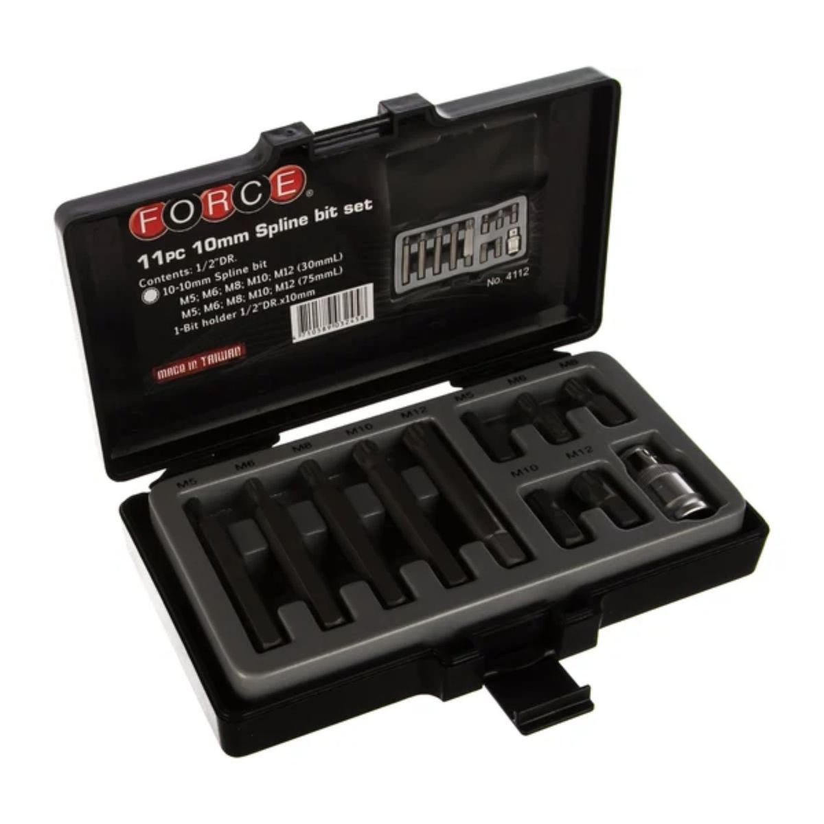 FORCE - Juego Puntas Imbus Cortas y Largas de M5 a M12 4112 Force