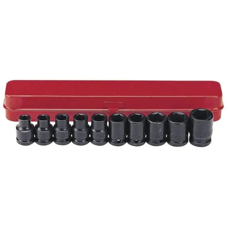 FORCE - Juego Dados Impacto Hexagonales 1/2" de 11 a 24mm 4109 Force