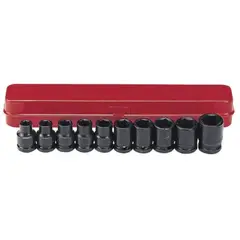 FORCE - Juego Dados Impacto Hexagonales 1/2" de 11 a 24mm 4109