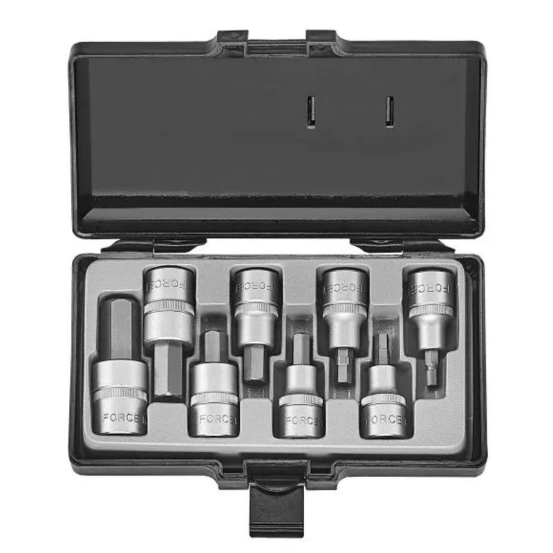 FORCE - Juego Dados Allen Hexagonales 1/2" de 5 a 17mm 4091 Force
