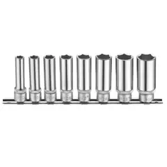 FORCE - Juego Dados Largos Hexagonales 3/8" de 8 a 19mm 3082